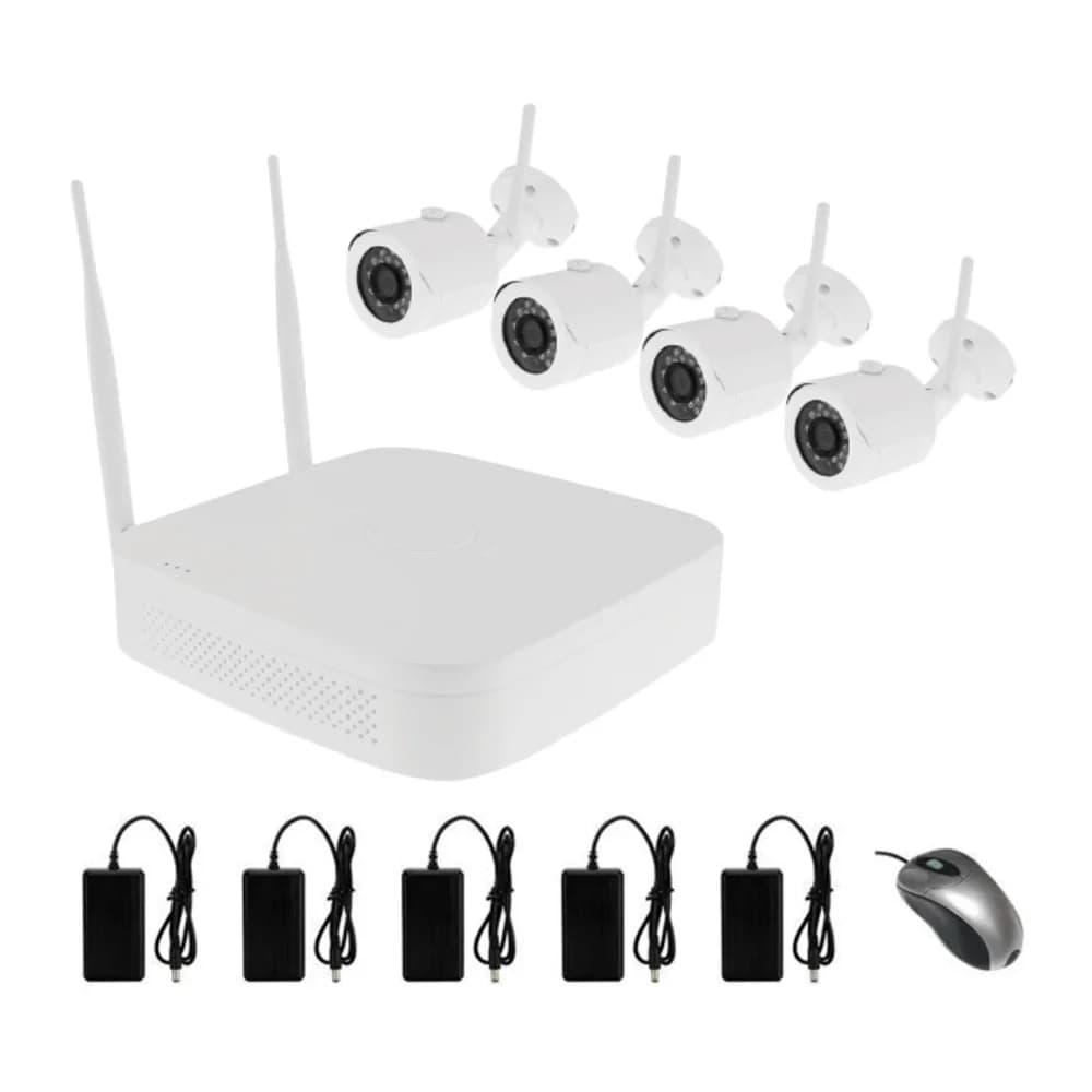 Комплект видеонаблюдения 4+1 CANTONK NVRPG420RH10 2MP, 4CH, IP, POE