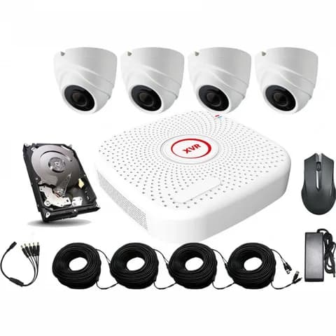 Комплект видеонаблюдения 4+1 CANTONK XVRPGH420PLF20 < 2MP, 4CH, AHD>