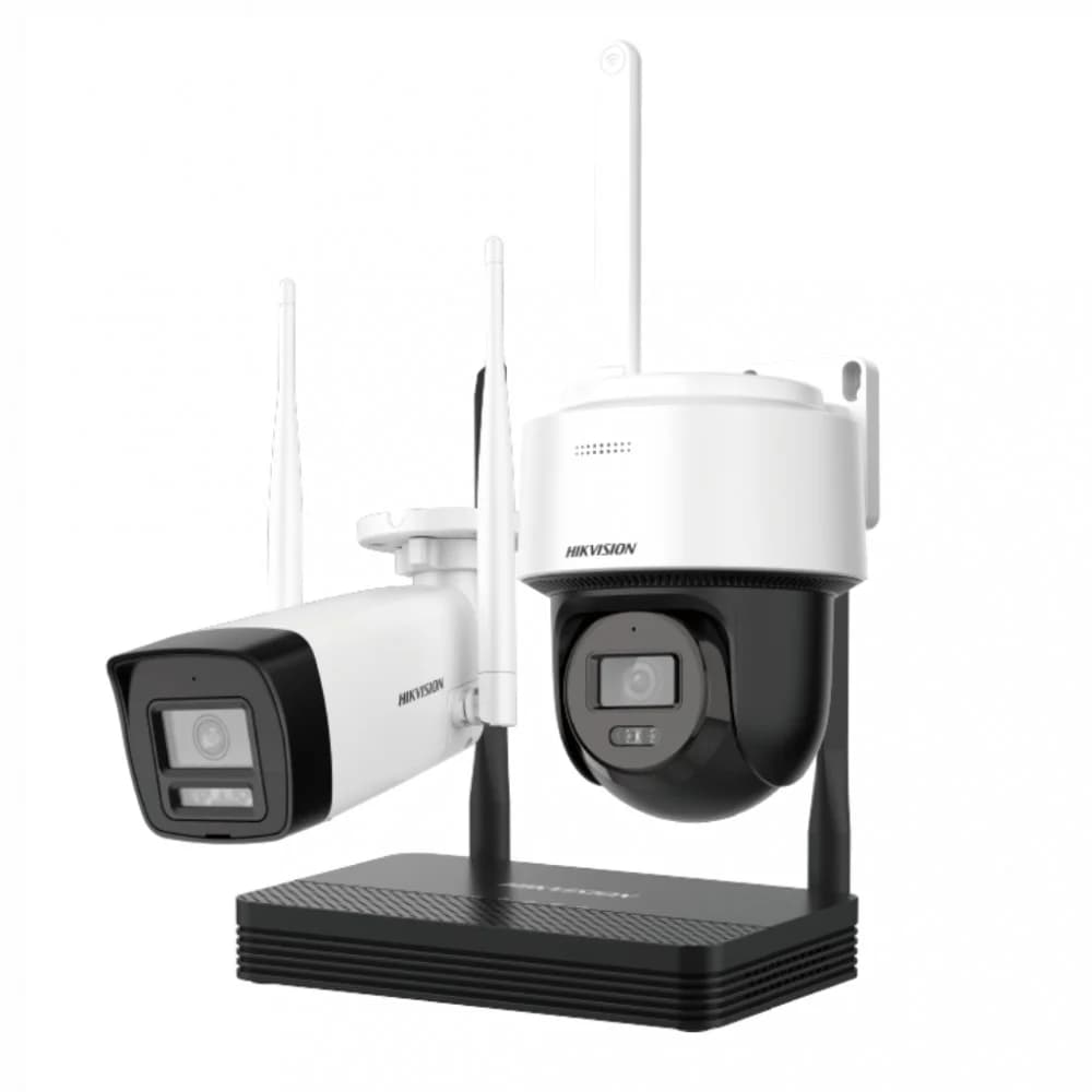 Hikvision NKS424W03H Wi-Fi комплект видеонаблюдения 4MP (1 bullet + 1 PTDome + Видеорегистратор)