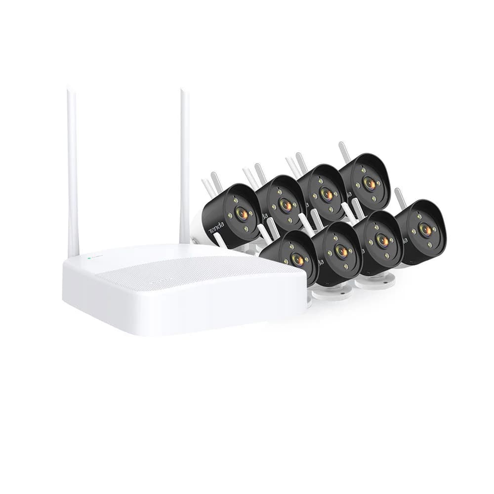 Tenda K8W-3TC Система видеонаблюдения, 8 цилиндрических уличных IP-камеры CT6 и видеорегистратор