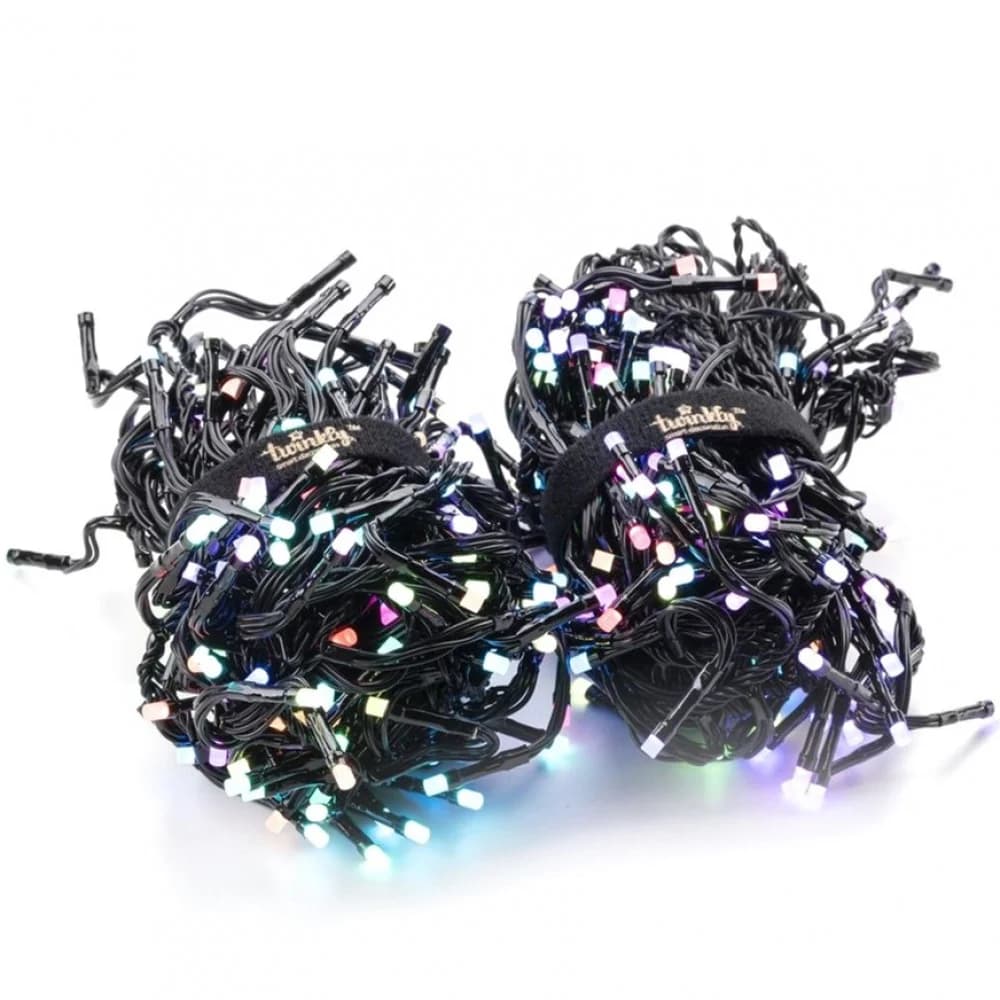 Гирлянда Twinkly Cluster 400 RGB LED, 400 Leds, 6 m, 30000 h, 4.3 mm, Black