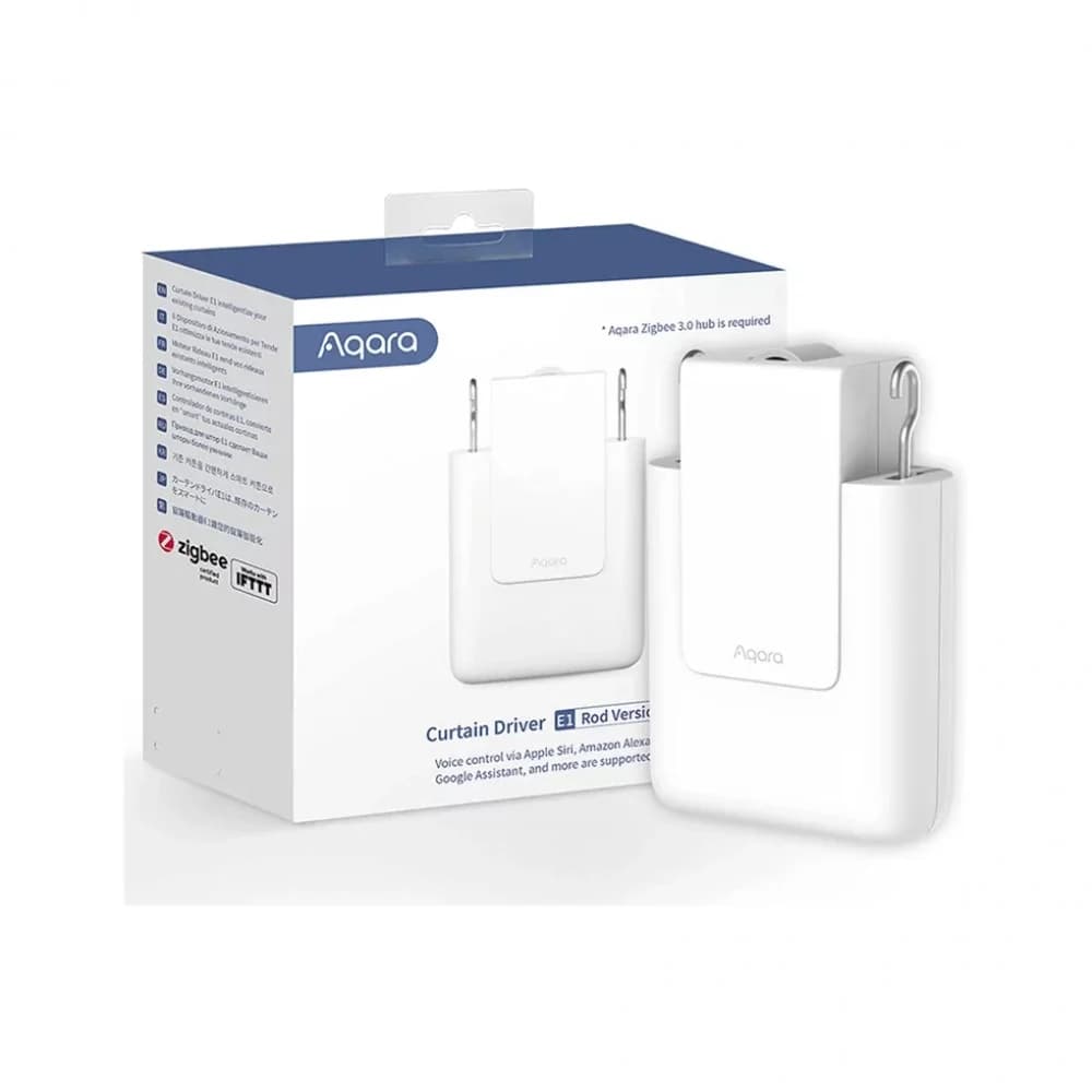Мотор раздвижных штор Aqara Curtain Driver E1 Rod Version, до 12 кг, Zigbee 3.0, 6000 мАч