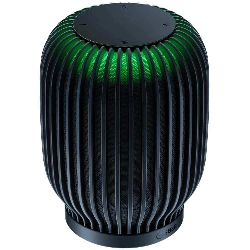 Умная колонка Sber Boom SBDV-00090 Салют черный 40W 1.0 BT/Wi-Fi (SBDV-00090A)