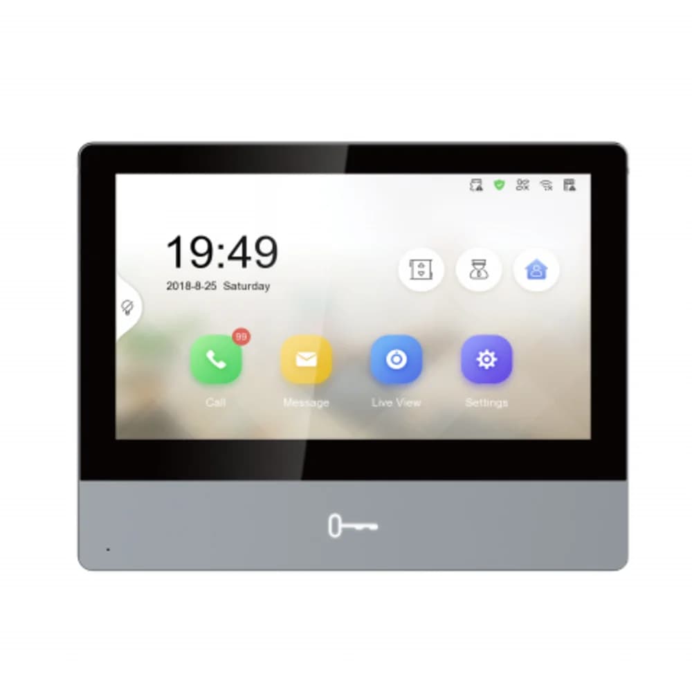Видеодомофон Hikvision DS-KH8350-TE1 серебристый
