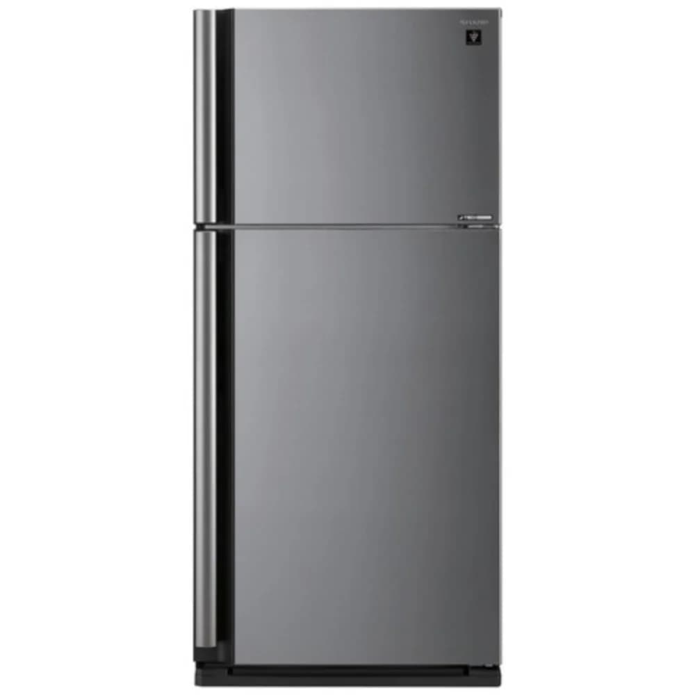 Холодильник Sharp SJXE59PMSL с верхним расположением морозильной камеры, inox (578(430+148),A++,Full No Frost/Hybrid Cooling, J-TECH Inverter, 800 x1850 x735)