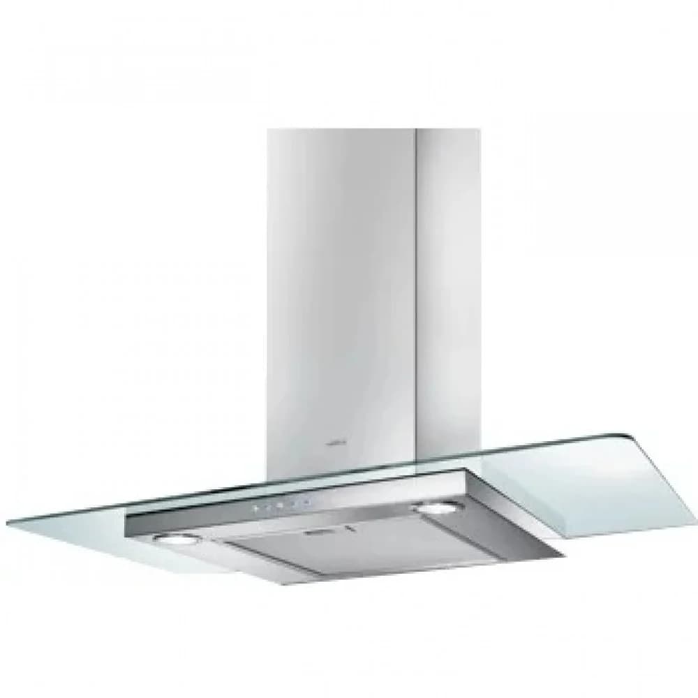 Вытяжка каминная Elica Flat Glass IX/A/90 нержавеющая сталь управление: кнопочное (1 мотор)