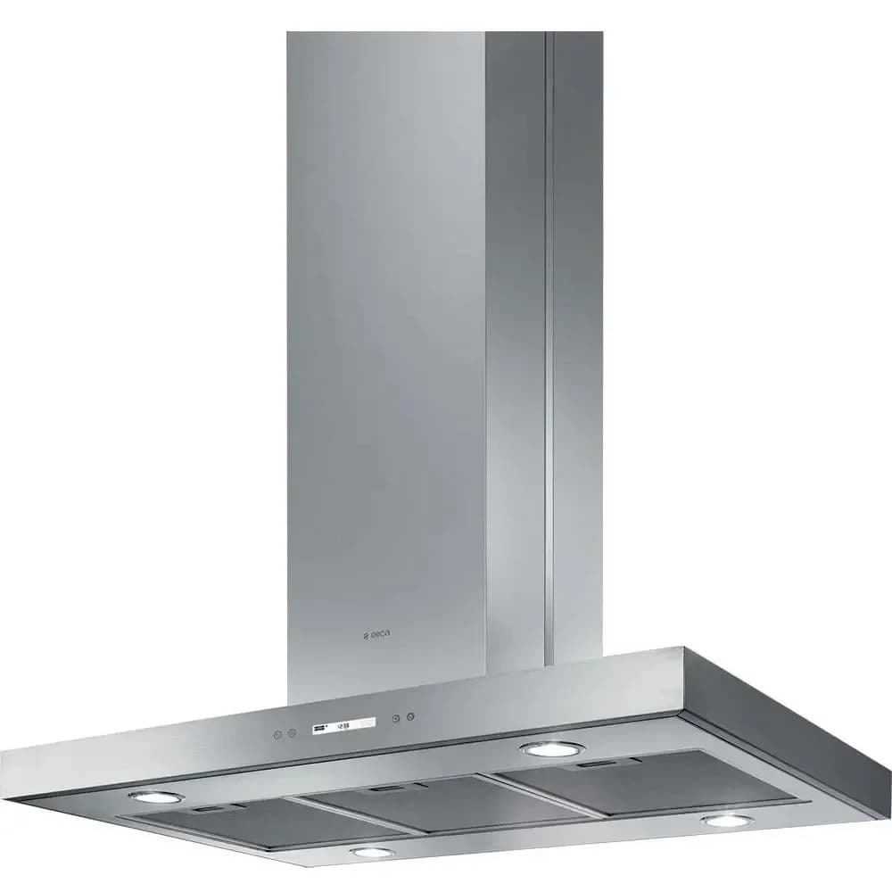 Вытяжки ELICA/ Декоративный дизайн, островная, 90х60 см, 1200 куб.м., электронное управление, дисплей, нержавеющая сталь