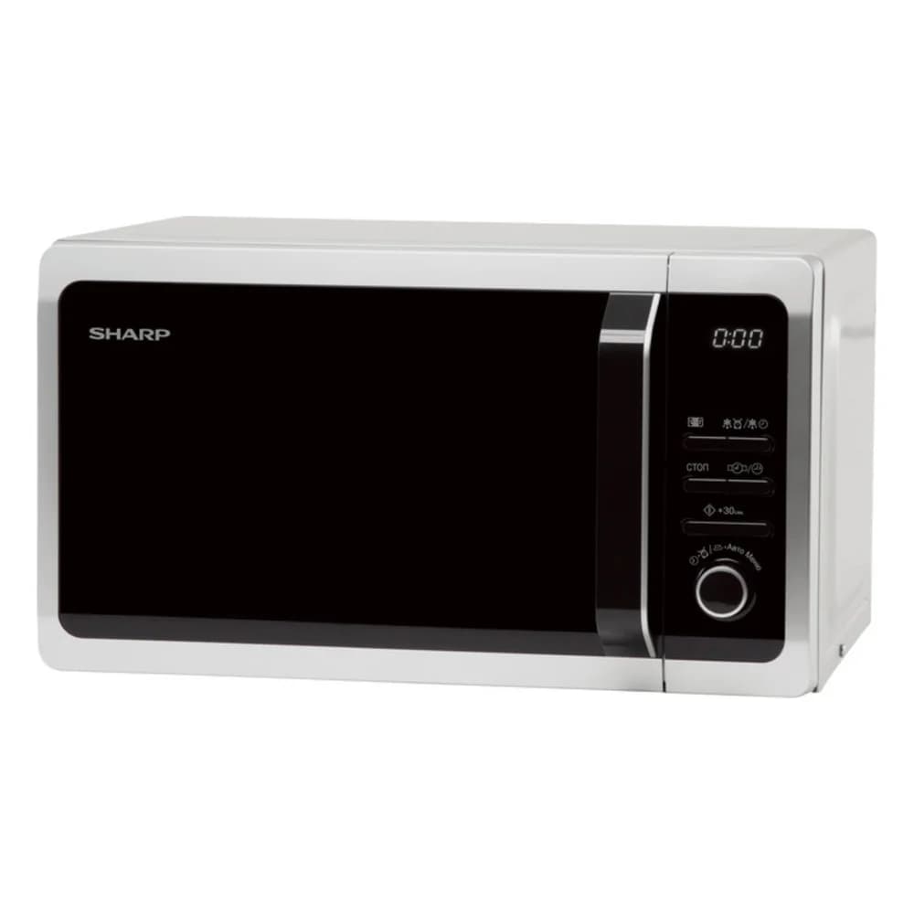 Микроволновая печь Sharp/ 20 л, 800 Вт, эмаль, серебристый