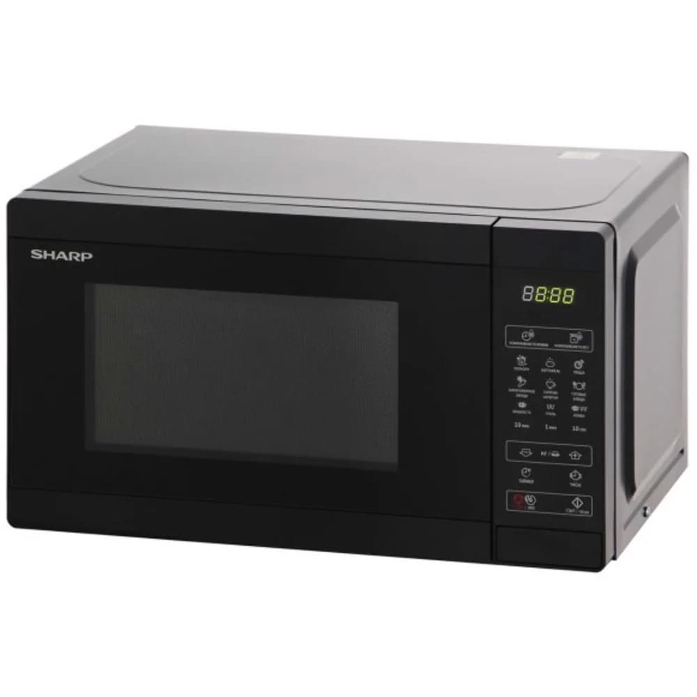 Микроволновая печь Sharp R6800RK с грилем, black (1270Вт., 20л., электронное управление)