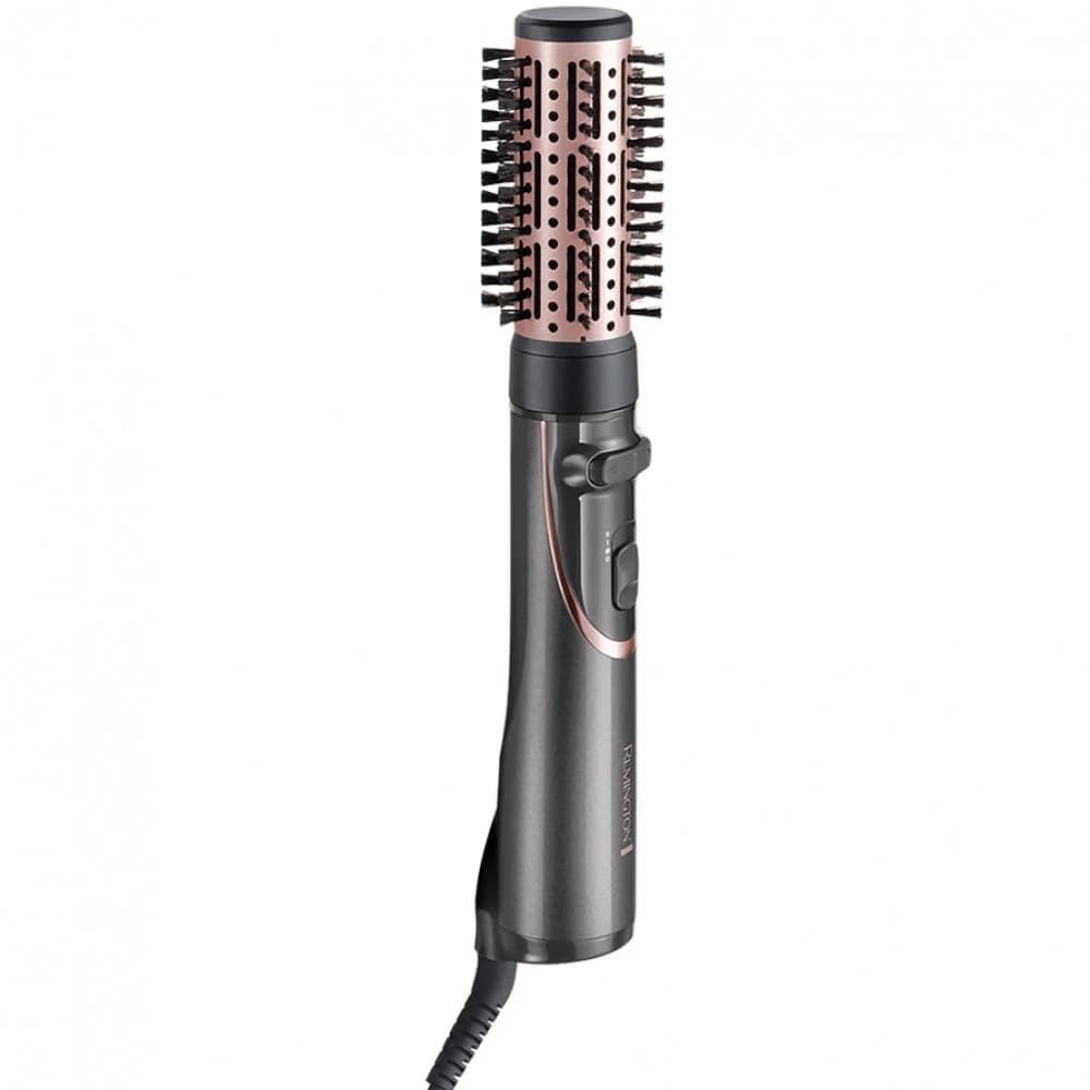 Стайлер, REMINGTON, AS8606, Механическое управление, Мощность 800W, Материал покрытия керамика и турмалин, Защита от перегрева, Ионизация,Холодный обдув, Серый