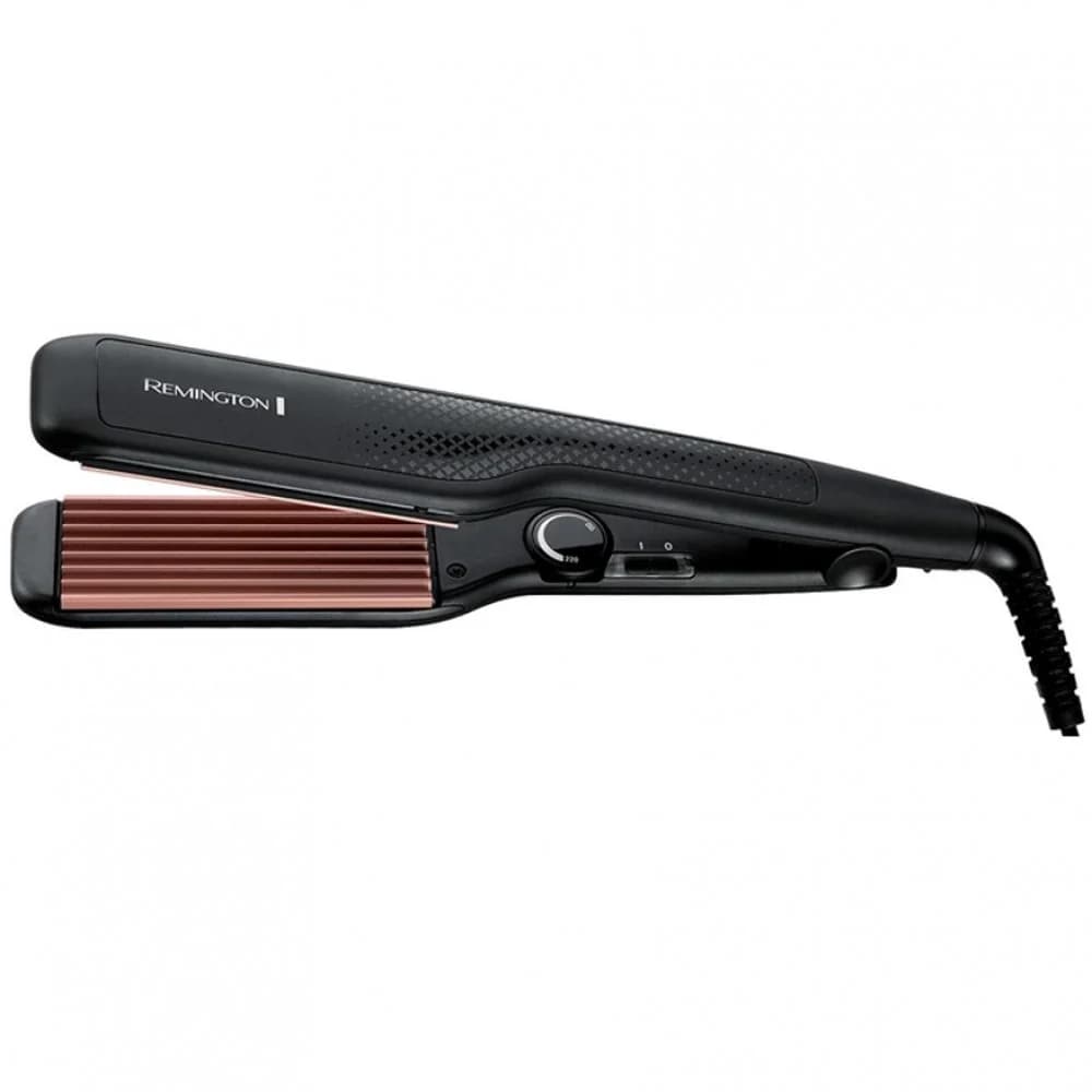 Щипцы, REMINGTON, S3580, Размер пластин 11х3.7 см, Температура нагрева 150-220 °С, Время нагрева 30 сек, Автоотключение, Колесико настройки температуры, Длина шнура 1.8м, Мощность 54 Вт, Черный