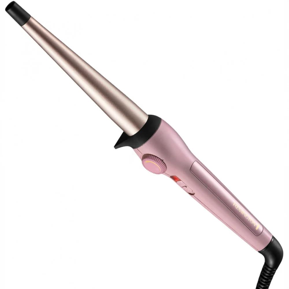 Плойка конусная, REMINGTON, CI5901,Материал покрытия керамика с кокосовым маслом,Форма конусная,Количество режимов 8,Максимальная температура нагрева 200 С