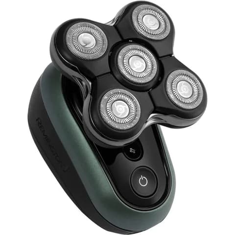 Электробритва, Remington, XR1600, Питание аккумулятор, Роторная, Сухое/влажное, 5 бритвенных головок, Турборежим, Водонепроницаемый корпус, Время работы 60 мин, Мощность 5.5 Вт, Черный/зеленый