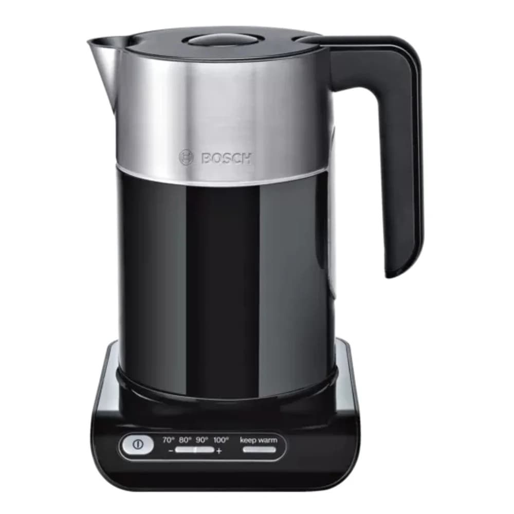 Чайник электрический Bosch TWK8613P 1.5л. 2400Вт черный/серебристый (корпус: нержавеющая сталь)