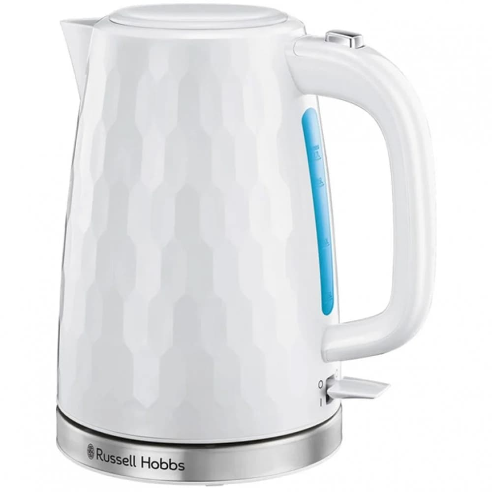 Электрический чайник, Russell Hobbs, 26050-70, Объем 1.7л, Пластик, Защита от перегрева, Выключение при снятии с базы, Мощность 2400W, Белый