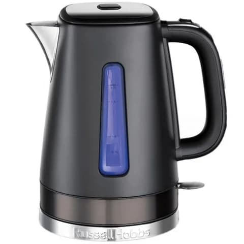 Чайник электрический, Russell Hobbs, 26140-70, Мощность 2400Вт, Объем 1.7л, Нержавеющая сталь, Внутренняя подсветка, Автоотключение: при закипании, при отсутствии воды, при снятии с подставки, Черны