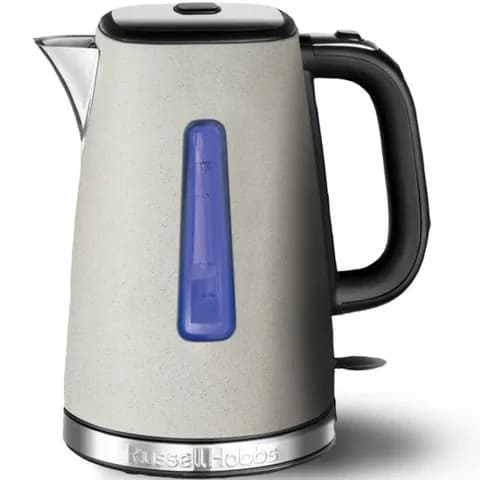 Чайник электрический, Russell Hobbs, 26960-70, Мощность 2400Вт, Объем 1.7л, Нержавеющая сталь, Внутренняя подсветка, Автоотключение: при закипании, при отсутствии воды, при снятии с подставки, Бежев
