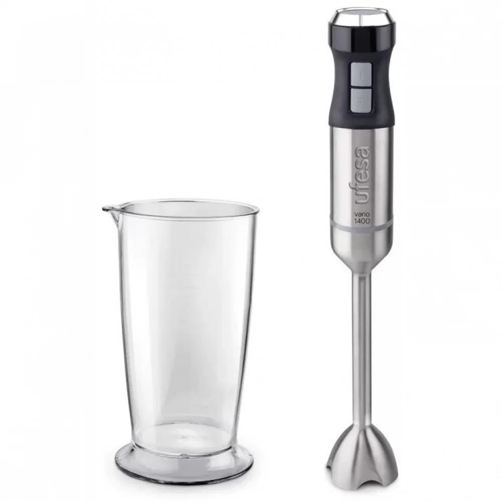 Блендер Ufesa BP4750 Vario 1400 Titanium XL, погружной, 1400Вт, 700мл, 20 скоростей, пластик, Black