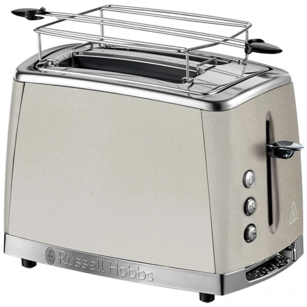 Тостер, Russell Hobbs, 26970-56, Мощность 1550Вт, 2 отделения, Функция "Размораживание", Функция "Отмена", Функция «Пауза» во время приготовления, Автоматическая центровка ломтиков, Нержавеющая стал