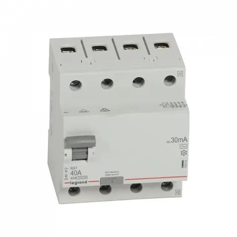 ВДТ, Legrand, 402063, 4П 40А АC RX3 30мA