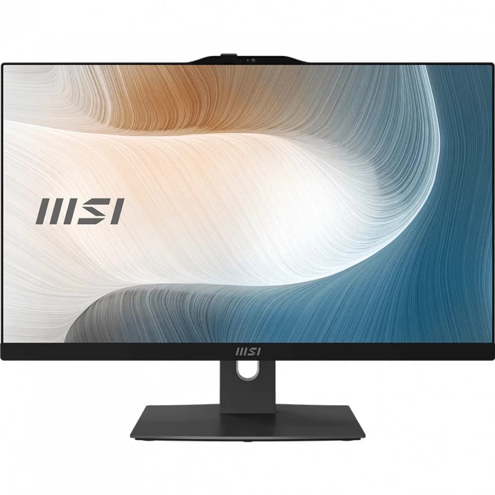 Моноблок/ MSI Modern AM242P 1M-1031XRU 23.8"(1920x1080 (матовый) IPS)/Intel Core 5 120U(1.4Ghz)/8192Mb/512PCISSDGb/noDVD/Int:Intel® Graphics/Cam/BT/WiFi/war 1y/4.65kg/Black/noOS + Wireless KB+M