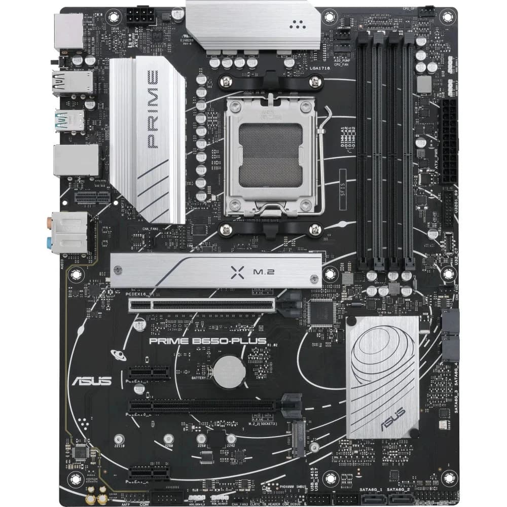 ASUS PRIME B650-PLUS, Socket AM5, B650, 4*DDR5, HDMI+DP, 4xSATA3 + RAID, M2, Audio, Gb LAN, USB 3.2, USB 2.0,ATX 90MB1BS0-M0EAYC