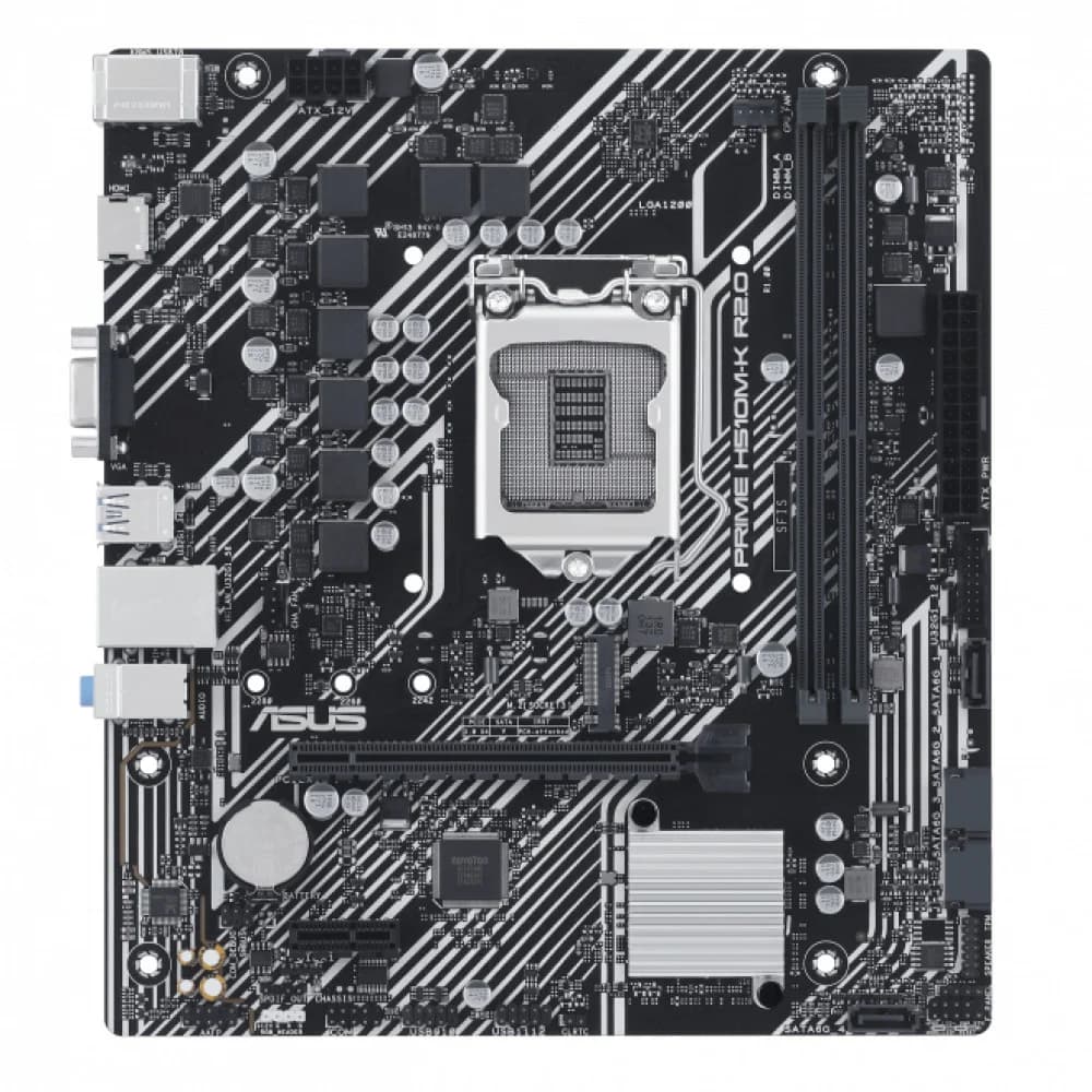Материнская плата Asus PRIME H510M-K R2.0 Soc-1200 Intel H470 2xDDR4 mATX AC`97 8ch(7.1) GbLAN+VGA+HDMI