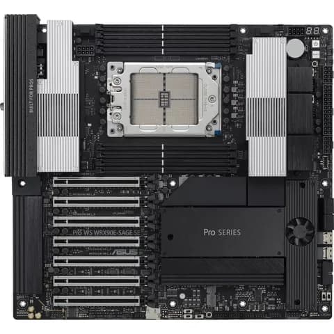 Материнская плата ASUS PRO WS WRX90E-SAGE SE STR5 EEB 8xDDR5 7xPCIEx16 4xM.2 2xUSB-C 2xDP mini VGA GLAN 10GLAN