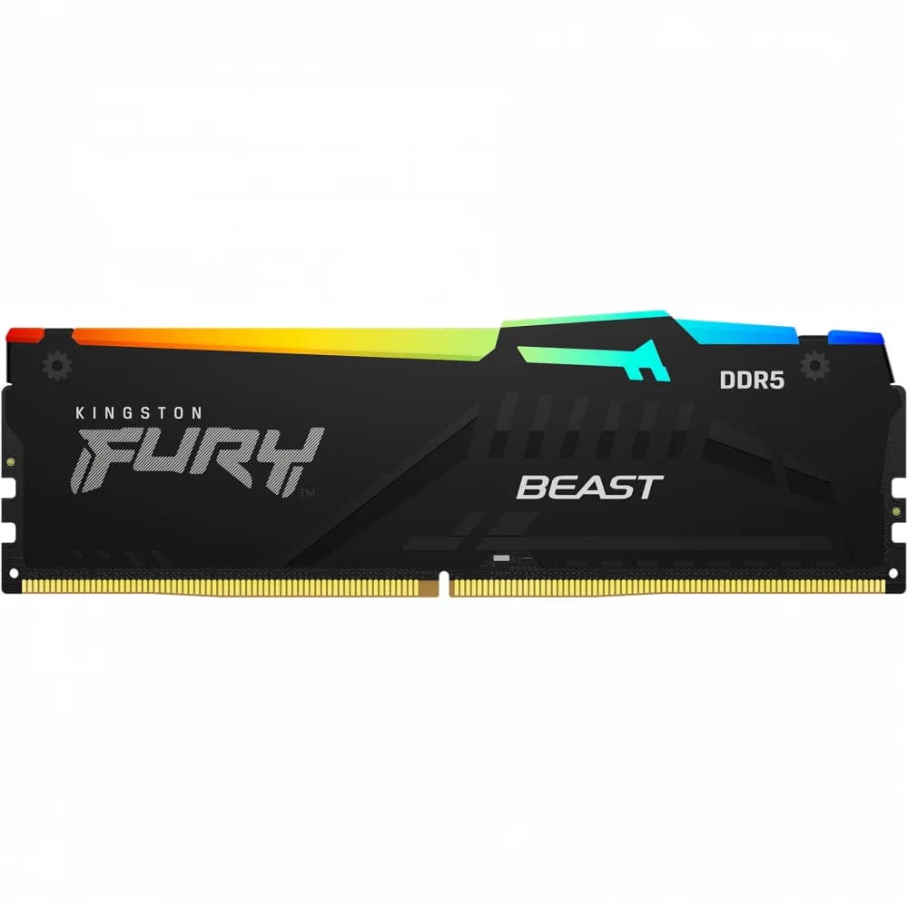 DIMM DDR5 16 GB 5600MHz Kingston Fury Beast RGB, KF556C40BBA-16, CL40, black