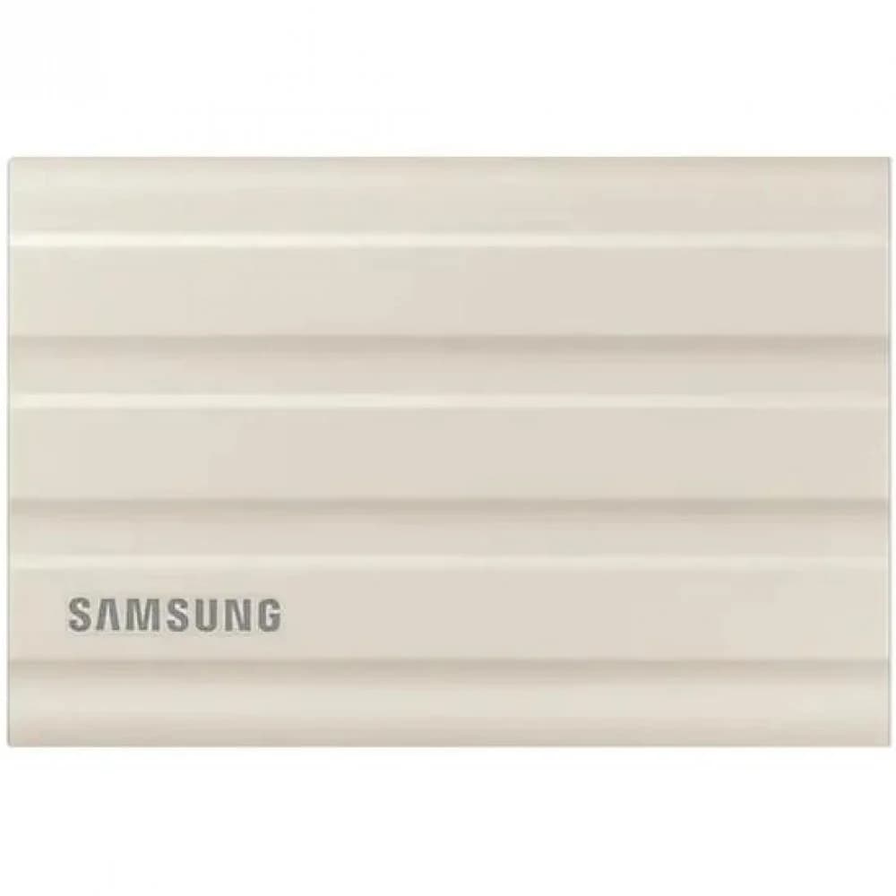 Samsung External SSD T7 Shield, 2TB, Type C-to-C/A, USB 3.2 Gen2, R/W 1050/1000MB/s, IP65, 88x59x13mm, 98g, Beige