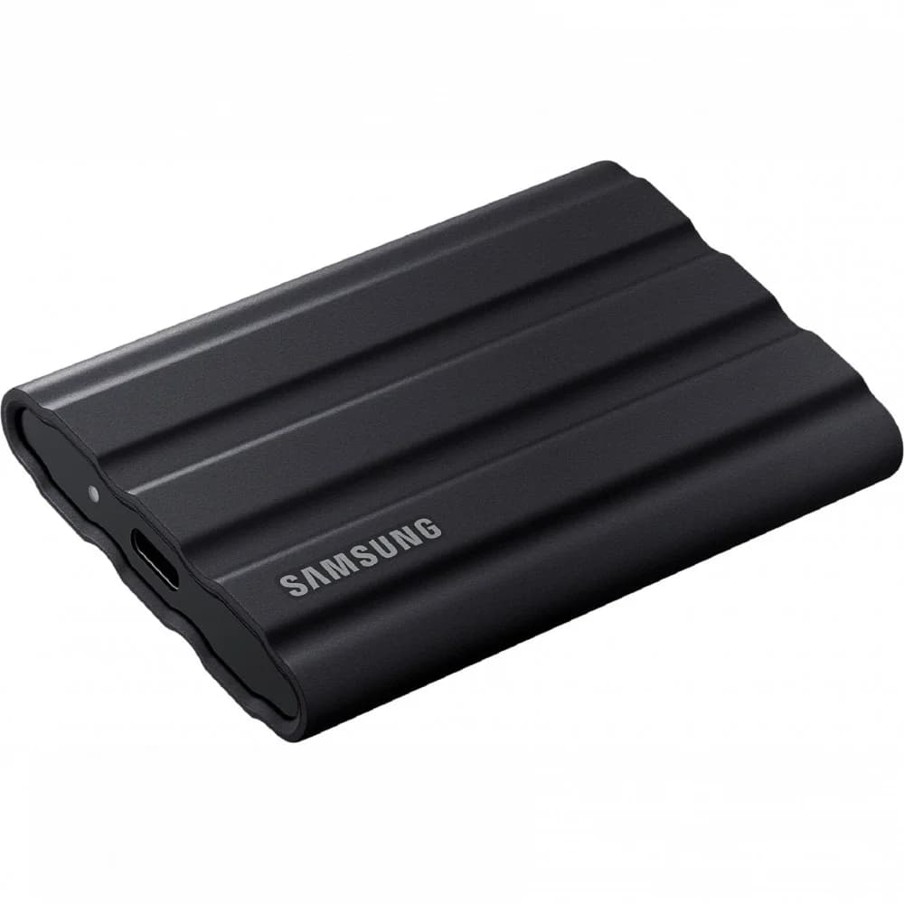 Внешний SSD 2000Gb Samsung T7 Shield USB 3.2 Gen.2 (10 Гбит/c) AES 256 Поддержка NVMe Черный MU-PE2T0S/WW