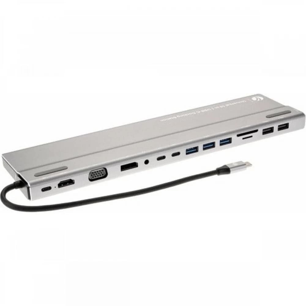 Адаптер TypeC -->3*USB3.0+2*USB2.0+VGA+RJ45+SD+TF+AUD+HDMI+DP+2*USB3.1 Data+PD<CU4703>