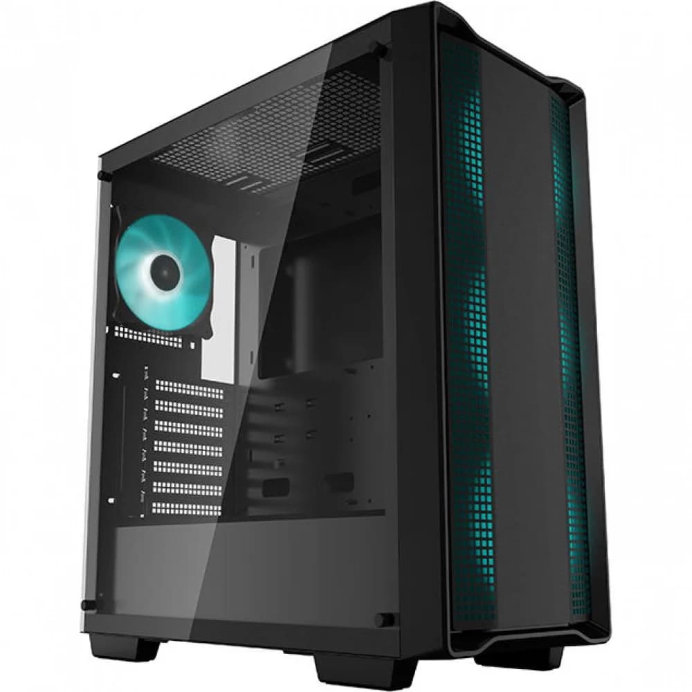 Компьютерный корпус, Deepcool, CC560 R-CC560-BKGAA4-G1/R-CC560-BKGAA4-G-2, ATX/Micro ATX, USB 3.0*1/2.0*1, HD-Audio+Mic, 3*120mm Led Mint/1*120mm Led Mint , Высота процессорного кулера до 163мм, Дли