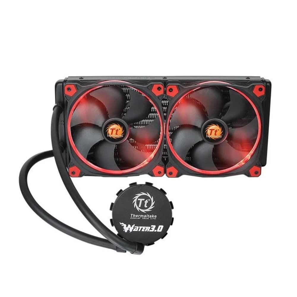 Thermaltake CPU Water Cooler 3.0 Riing Red 280, Full Socket Support