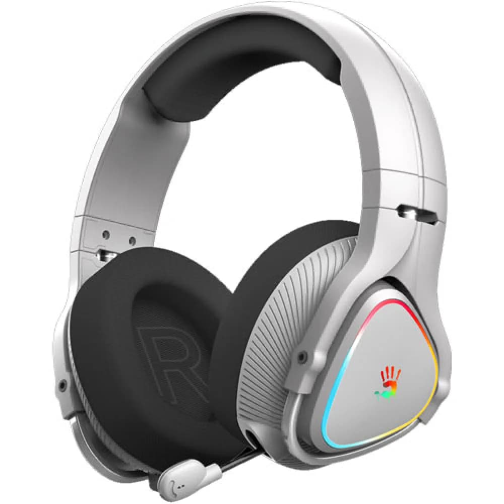 Наушники с микрофоном A4Tech Bloody MR710 серый BT оголовье (MR710 GREY)