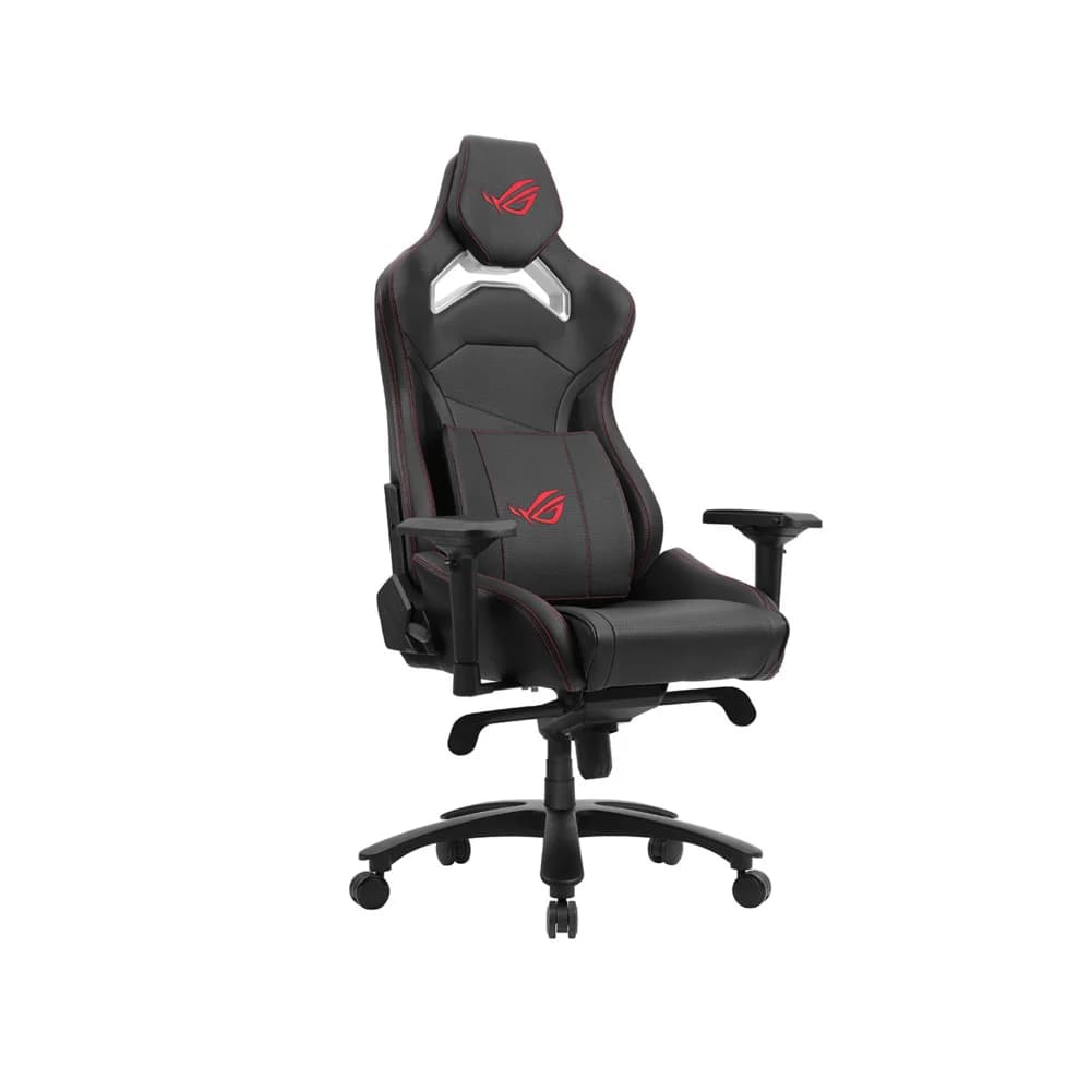Asus ROG Chariot Core чёрное Игровое кресло (искусственная кожа, сталь, аллюминий, газпатрон 4 кл, ролики 60 мм, механизм качания, 90GC00D0-MSG010)