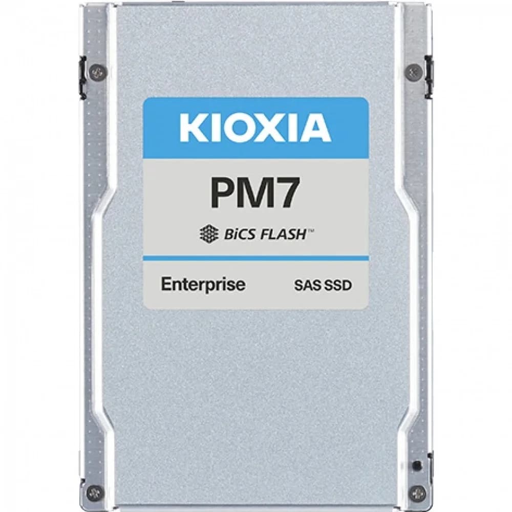 Серверный твердотельный накопитель/ KIOXIA SSD PM7-R, 1920GB, 2.5" 15mm, SAS 24G, TLC, R/W 4200/3400 MB/s, IOPs 720K/155K, TBW 3504, DWPD 1 (12 мес.)