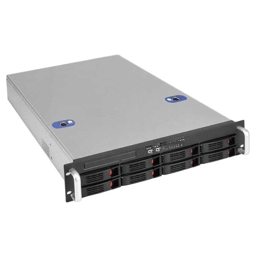 Серверный корпус ExeGate Pro 2U660-HS08 <RM 19", высота 2U, глубина 660, БП 2U-700ADS, 8xHotSwap, USB>