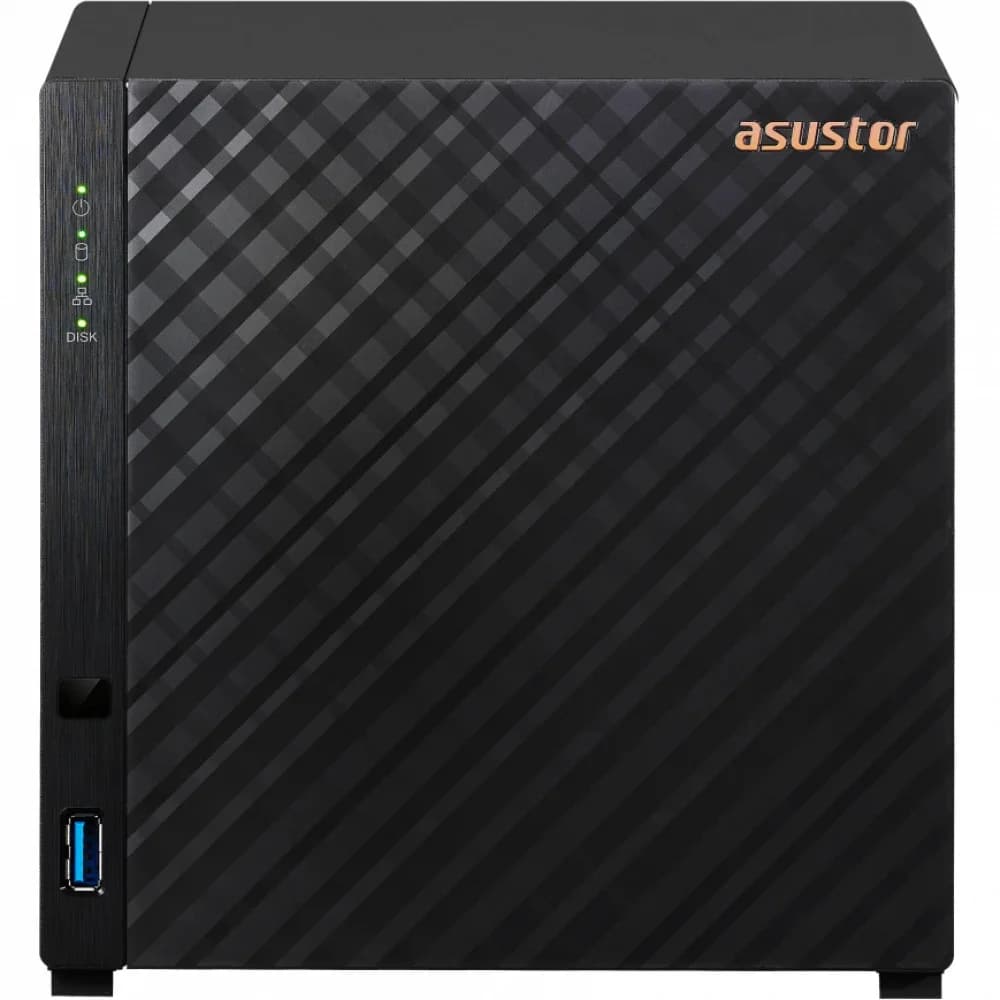 Сетевое хранилище ASUSTOR AS1104T, 4 Bay NAS, Quad-Core 1.4GHz CPU, 2.5GbE Port, 1GB DDR4, 4 x SATA3 6Gb/s 3.5quot HDD