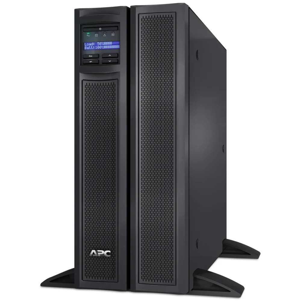 APC Smart-UPS X 3000VA/2700W, RM 4U/Tower, Ext. Runtime, Line-Interactive, LCD, Out: 220-240V 8xC13 (3-gr. switched) 3xC19, SmartSlot, USB, COM, EPO, HS User Replaceable Bat, Black, 3(2) y.war. (REP