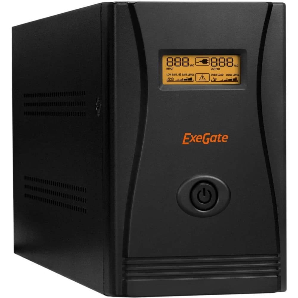 Exegate EP285531RUS ИБП ExeGate SpecialPro Smart LLB-2200.LCD.AVR.EURO.RJ.USB <2200VA/1300W, LCD, AVR, 4 евророзетки, RJ45/11, USB, Black>