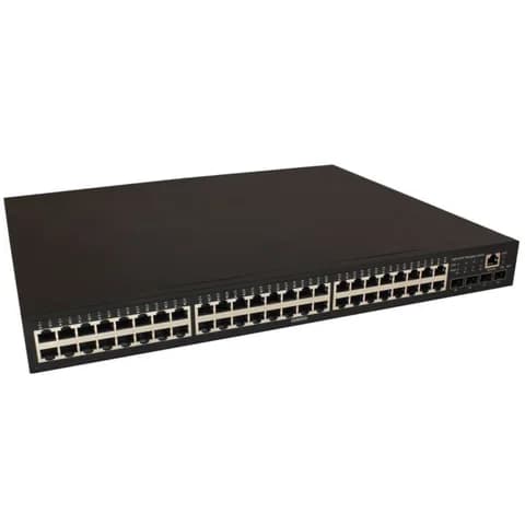 PoE Коммутатор OSNOVO SW-84804/L(800W) Управляемый L2+ PoE коммутатор Gigabit Ethernet на 48 RJ45 PoE + 4 x GE SFP порта. Порты: 4 x GE (10/100/1000Base-T) с PoE (до 90W, A+B) + 44 x GE (10/100/1000