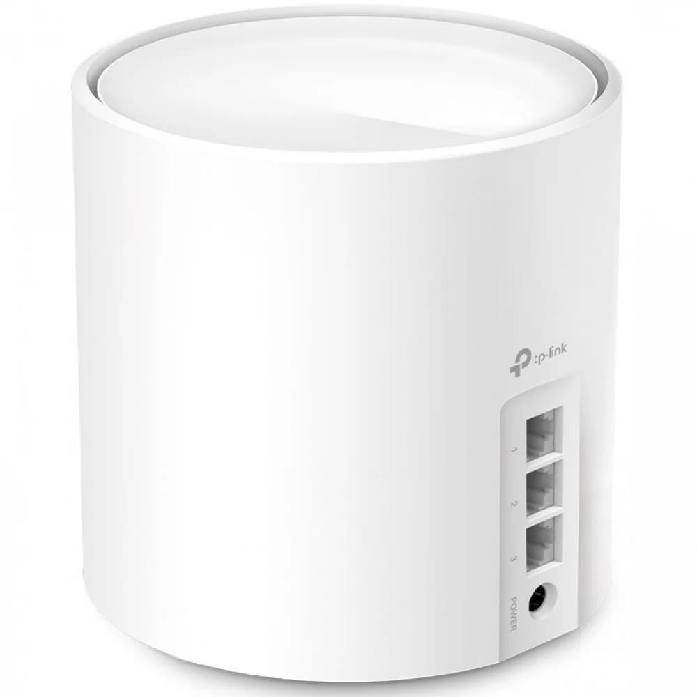 AX3000 Whole Home Mesh Wi-Fi 6 UnitSPEED: 574 Mbps at 2.4 GHz + 2402 Mbps at 5 GHzSPEC: 2× Internal Antennas, 3× Gigabit Ports (WAN/LAN auto-sensing), 2 Streams and HE160 for 5GHzFEATURE: Deco App,