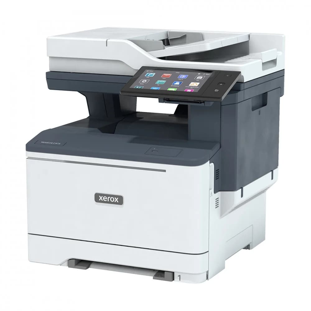 Цветное МФУ, Xerox, VersaLink C415DN, A4, Лазерный, 40 стр/мин, Дуплекс, Нагрузка (max) 125K в месяц, 250+1 стр. - емкость лотков подачи, 1.2 GHz, 2GB, PostScript 3, PCL5c/6, USB 2.0, 10/100/1000Bas