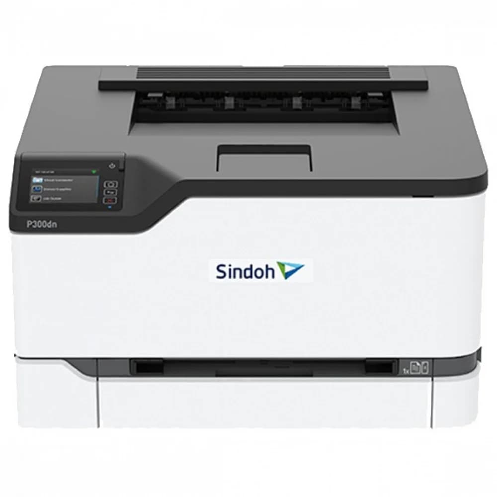 Принтер Sindoh P300dn ЦВЕТ А4. 24 стр/мин, 2400x600 dpi. CPU 1ГГц, 2 Ядра, 512 МБ, Ethernet, Wi-Fi, стартовые тонер-картриджи на 1500 отп. ч/б и цвет.