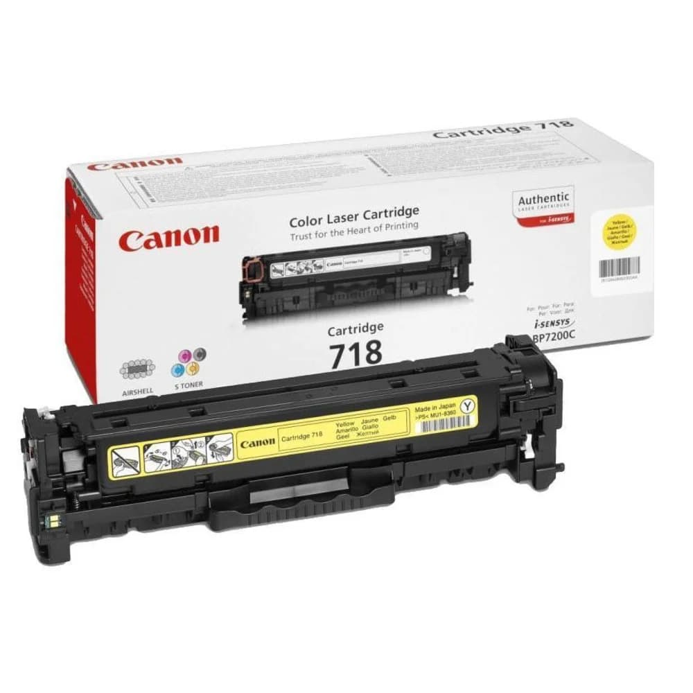 Картридж Canon 718Y лазерный желтый