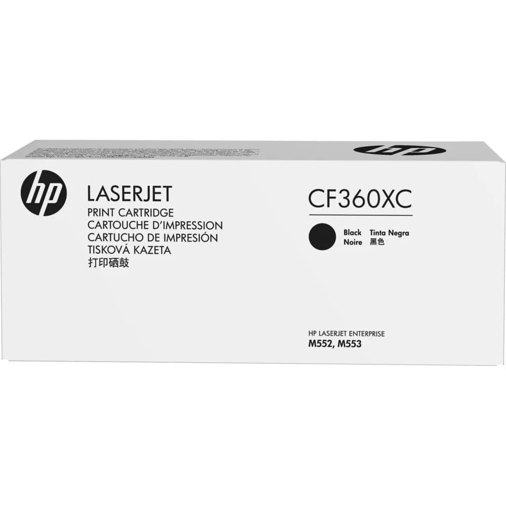 Тонер Картридж HP 508X CF360XC черный (12500стр.) для HP CLJ M552/M553
