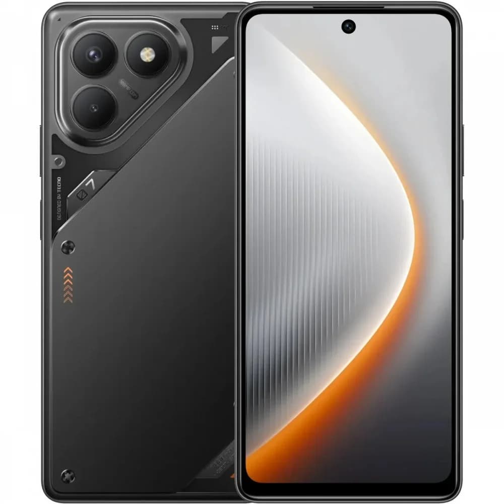 Мобильный телефон, TECNO, POVA 7 Neo (LI6) 128+8 GB, 6.78" FHD+, Аккумулятор 7000 мАч, 1082MPx+2MPx/8MPx, MediaTek Helio G100 Ultimate, Fast Charge 45W, Android 15, (Geek Black) Чёрный