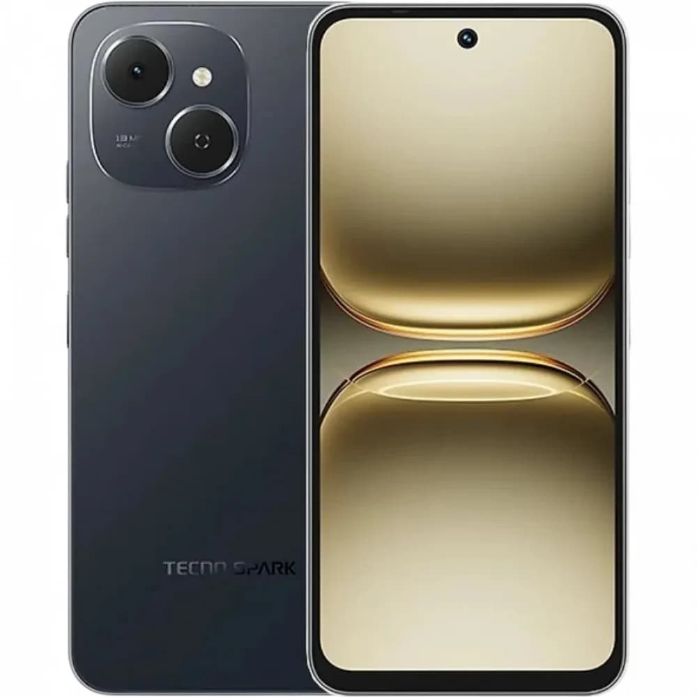 Мобильный телефон, TECNO, SPARK 40C (KM4k) 256+8 GB, 6.67", Аккумулятор 6000 мАч, 13MP/8MPx, Helio G81, (Ink Black) Чёрный
