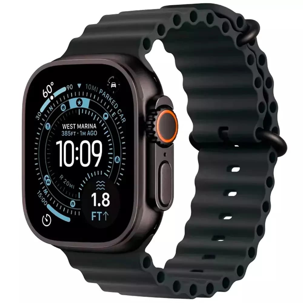 Apple Watch Ultra 3 GPS + Cellular 49mm Black Titanium Case with Black Ocean Band,Model A3281